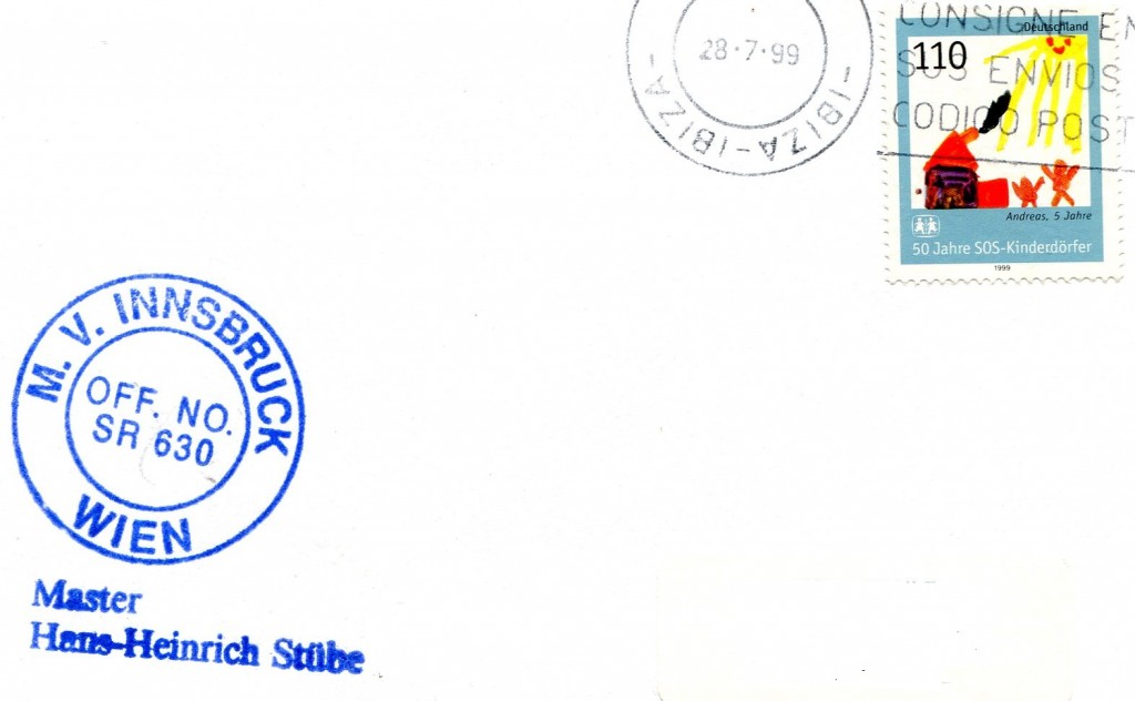 Schiffspost INNSBRUCK 1999